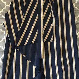 Bcbgmaxazaria striped asymmetrical skirt